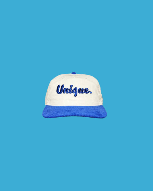 "Unique." Two Tone Corduroy Snapback